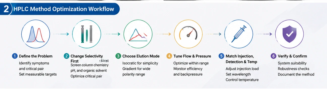 HPLC Yöntemi Optimizasyon İş Akışı